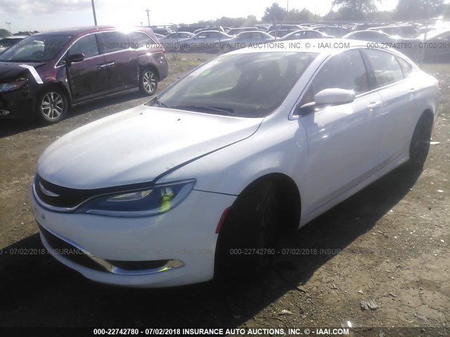 1C3CCCAB5FN526260 - 2015 CHRYSLER 200 LIMITED WHITE photo 2