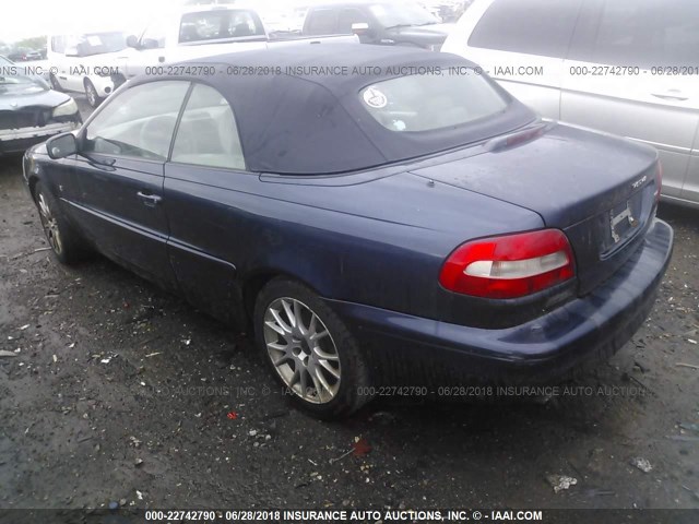 YV1NC53D22J027846 - 2002 VOLVO C70 Dark Blue photo 3