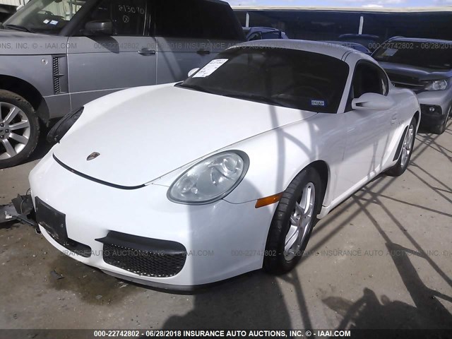 WP0AA29868U761044 - 2008 PORSCHE CAYMAN S WHITE photo 2