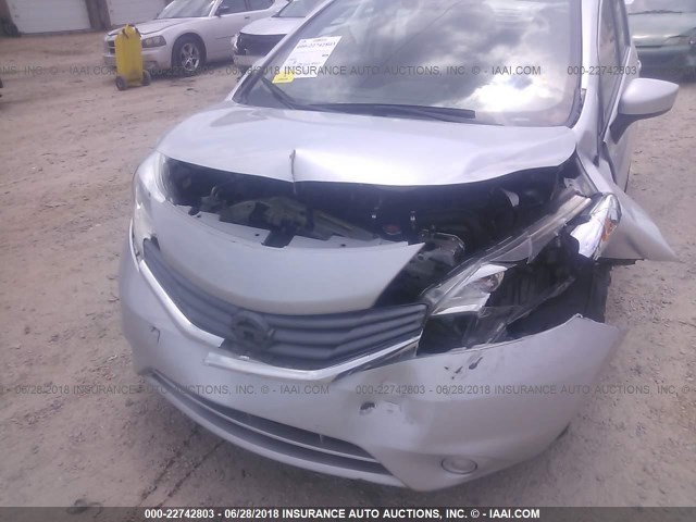 3N1CE2CP9GL381320 - 2016 NISSAN VERSA NOTE S/S PLUS/SV/SL/SR SILVER photo 6