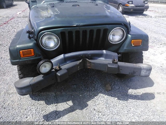 1J4FA59S8YP701245 - 2000 JEEP WRANGLER / TJ SAHARA GREEN photo 6