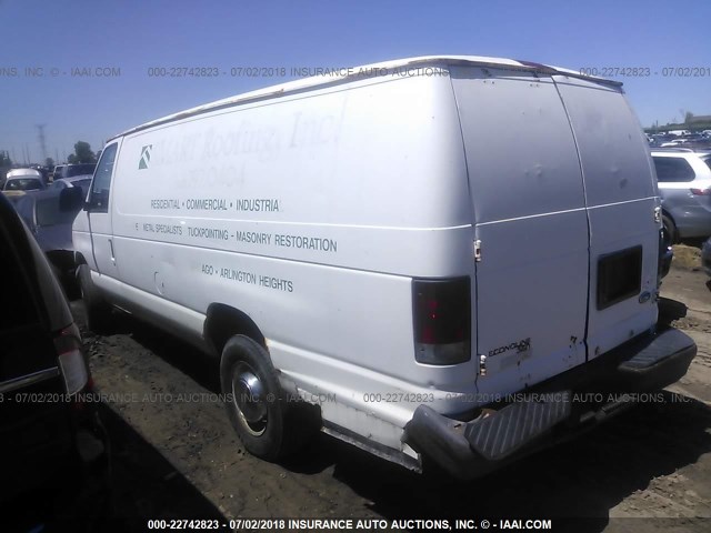 1FTJS34H5SHB25192 - 1995 FORD ECONOLINE E350 SUPER DUTY VAN WHITE photo 3