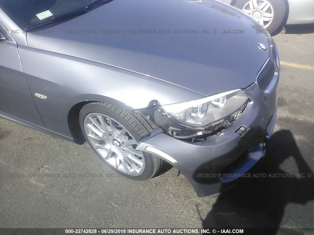 WBADW7C55BE726455 - 2011 BMW 328 I SULEV GRAY photo 6
