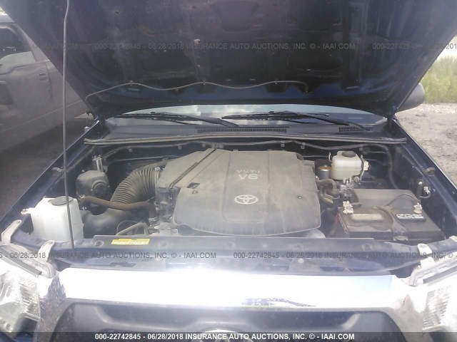 3TMLU4EN0EM159330 - 2014 TOYOTA TACOMA DOUBLE CAB 蓝色 照片 10