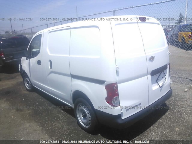 3N63M0ZN4HK718958 - 2017 CHEVROLET CITY EXPRESS LT WHITE photo 3