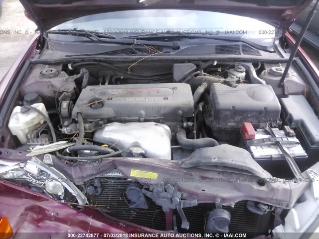4T1BE32K45U079954 - 2005 TOYOTA CAMRY LE/XLE/SE 栗色 照片 10