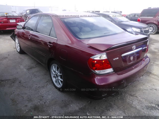 4T1BE32K45U079954 - 2005 TOYOTA CAMRY LE/XLE/SE 栗色 照片 3