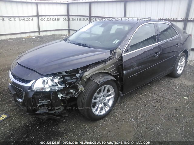 1G11C5SL3FF254557 - 2015 CHEVROLET MALIBU 1LT PURPLE photo 2