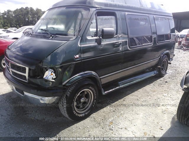 2B6HB21Y7SK560018 - 1995 DODGE RAM VAN B2500 GREEN photo 6