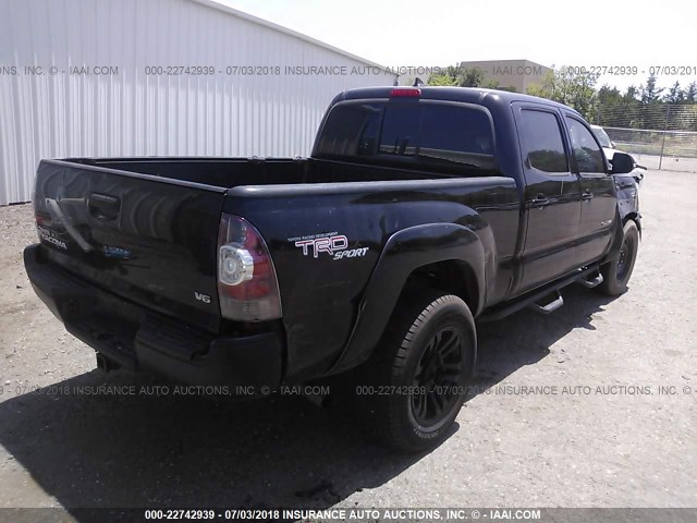 5TFMU4FN4DX018210 - 2013 TOYOTA TACOMA DOUBLE CAB LONG BED BLACK photo 4