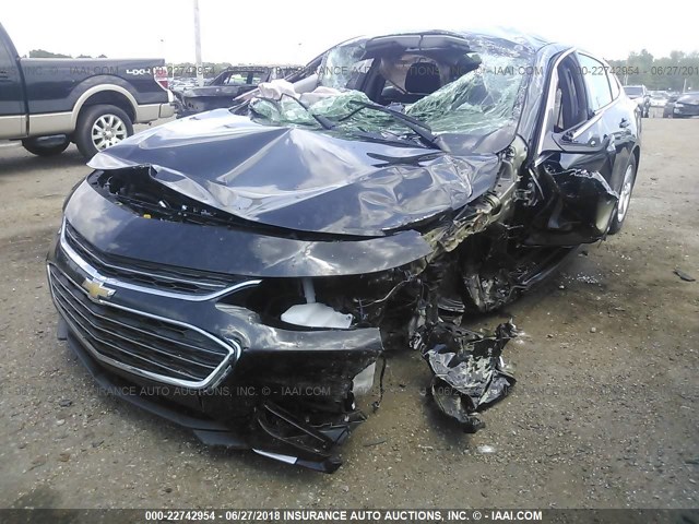 1G1ZB5ST7JF104840 - 2018 CHEVROLET MALIBU LS შავი ფოტო 2