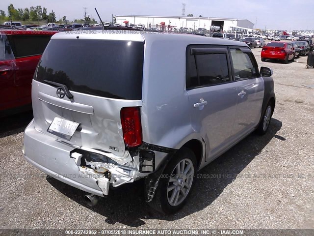 JTLKE50E881029730 - 2008 TOYOTA SCION XB Silber Foto 4