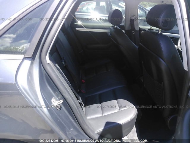 WAUDF78E88A144987 - 2008 AUDI A4 2.0T QUATTRO GRAY photo 8