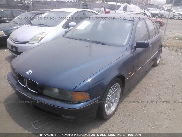 WBADN6336XGM61309 - 1999 BMW 540 I AUTOMATIC BLUE photo 2