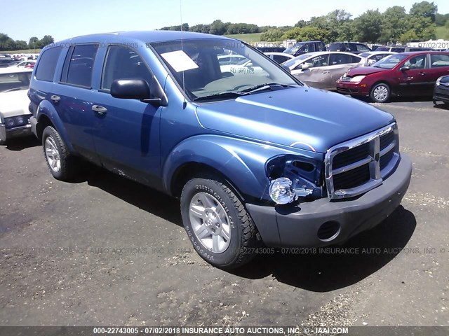 1D4HB38N04F186837 - 2004 DODGE DURANGO ST BLUE photo 1