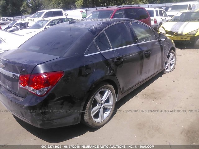 1G1PE5SB1E7236188 - 2014 CHEVROLET CRUZE LT BLACK photo 4