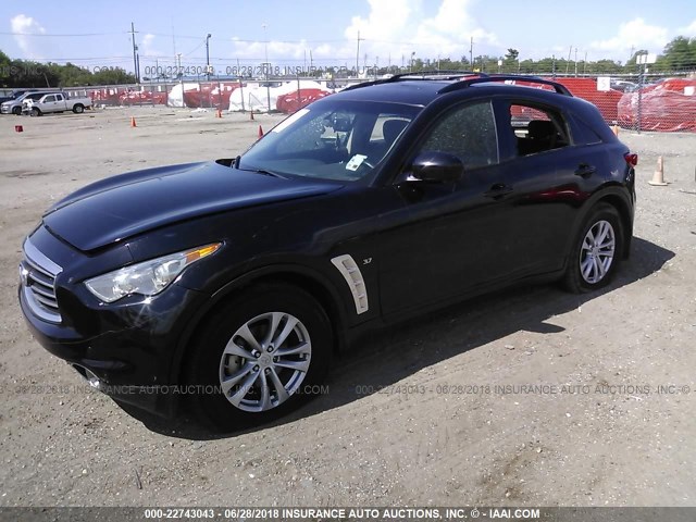 JN8CS1MU4EM451883 - 2014 INFINITI QX70 BLACK photo 2