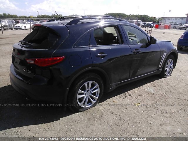 JN8CS1MU4EM451883 - 2014 INFINITI QX70 BLACK photo 4