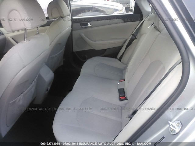 5NPE24AF3HH501361 - 2017 HYUNDAI SONATA SE GRAY photo 8