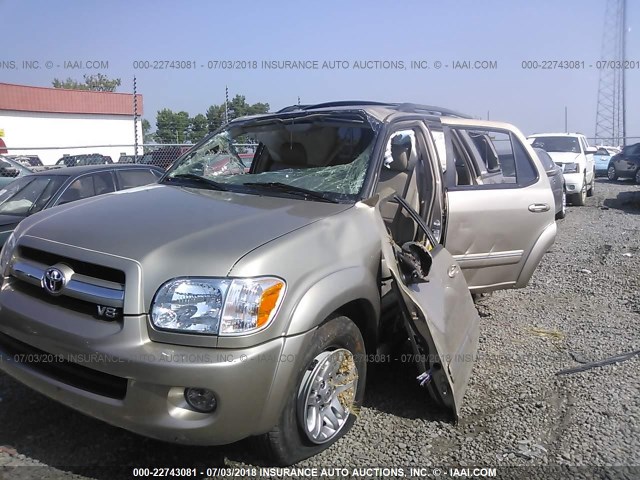 5TDZT38A96S278513 - 2006 TOYOTA SEQUOIA LIMITED GOLD photo 6