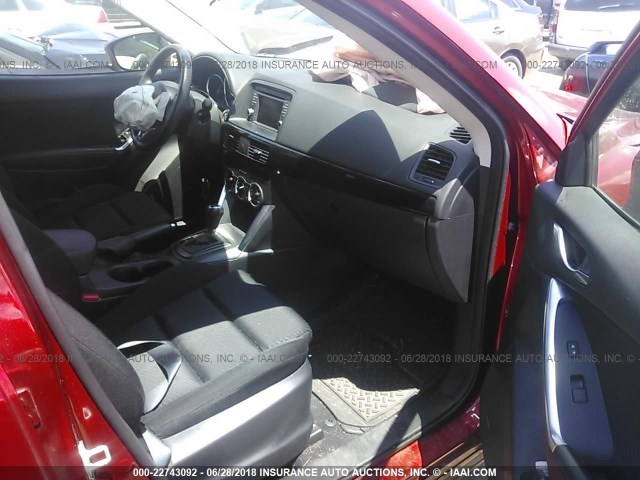 JM3KE2CY3E0321424 - 2014 MAZDA CX-5 TOURING RED photo 5