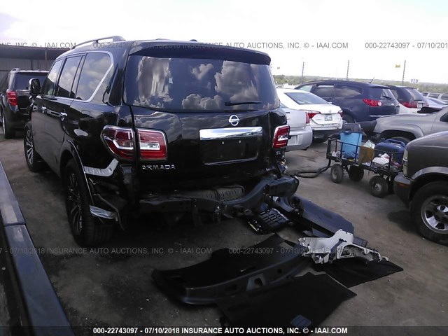 JN8AY2NC0H9508699 - 2017 NISSAN ARMADA SV/SL/PLATINUM BLACK photo 3