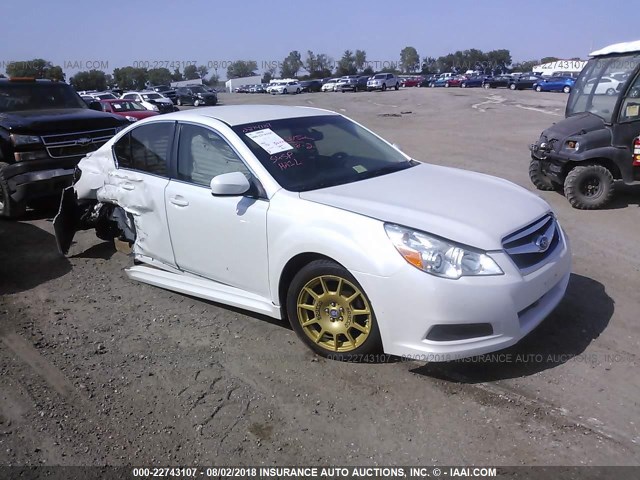 4S3BMCB66C3031028 - 2012 SUBARU LEGACY 2.5I PREMIUM WHITE photo 1