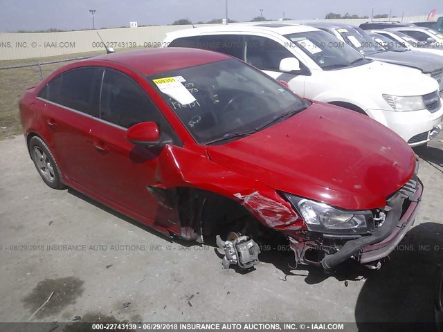 1G1PF5SC8C7176431 - 2012 CHEVROLET CRUZE LT RED photo 1