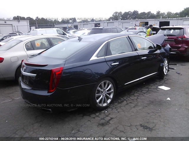 2G61P5S36D9143019 - 2013 CADILLAC XTS LUXURY COLLECTION BLUE photo 4