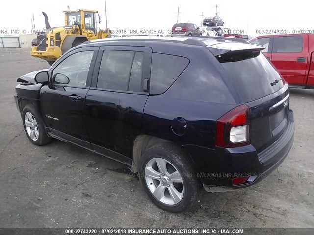 1C4NJCEA7GD633541 - 2016 JEEP COMPASS LATITUDE 蓝色 照片 3