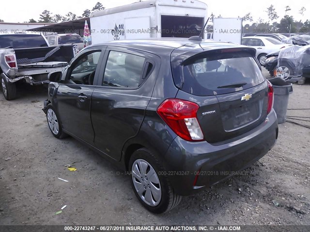 KL8CB6SA8HC714655 - 2017 CHEVROLET SPARK LS GRAY photo 3