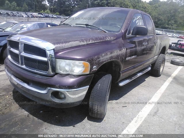 3D7KS28C75G790306 - 2005 DODGE RAM 2500 ST/SLT BURGUNDY photo 2