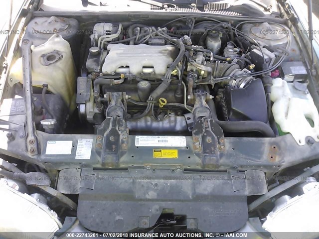 2G1WW12M8X9281522 - 1999 CHEVROLET MONTE CARLO LS მწვანე ფოტო 10