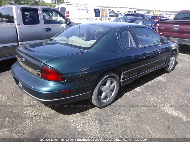 2G1WW12M8X9281522 - 1999 CHEVROLET MONTE CARLO LS მწვანე ფოტო 4