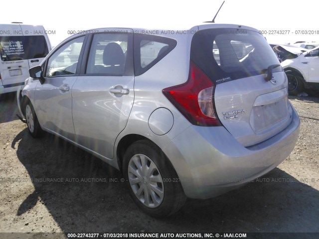 3N1CE2CP6GL355662 - 2016 NISSAN VERSA NOTE S/S PLUS/SV/SL/SR SILVER photo 3