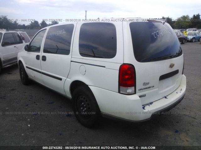 1GNDV23WX8D174636 - 2008 CHEVROLET UPLANDER LS WHITE photo 3