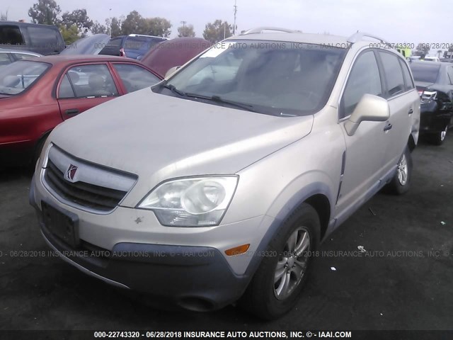 3GSCL33P29S583387 - 2009 SATURN VUE XE GOLD photo 2