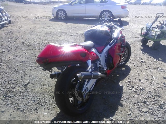 JS1GW71A652103507 - 2005 SUZUKI GSX1300 RK5 RED photo 4