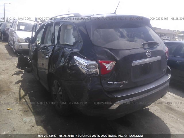 5N1DR2MM1HC695773 - 2017 NISSAN PATHFINDER S/SV/SL/PLATINUM 黑色 照片 3