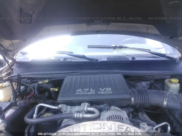 1J4GW48N1YC260688 - 2000 JEEP GRAND CHEROKEE LAREDO Արծաթագույն լուսանկար 10