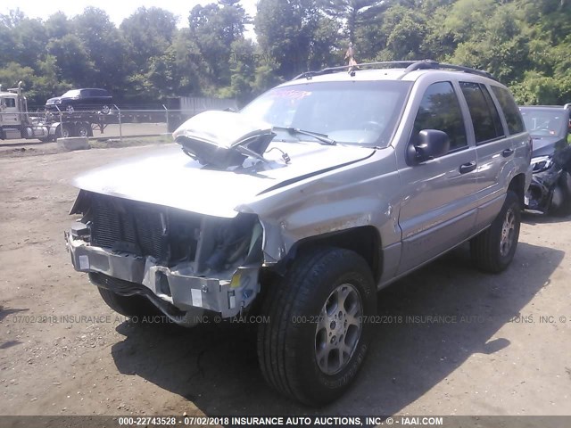1J4GW48N1YC260688 - 2000 JEEP GRAND CHEROKEE LAREDO Արծաթագույն լուսանկար 6