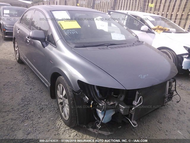 2HGFA1F92AH527166 - 2010 HONDA CIVIC EXL GRAY photo 1