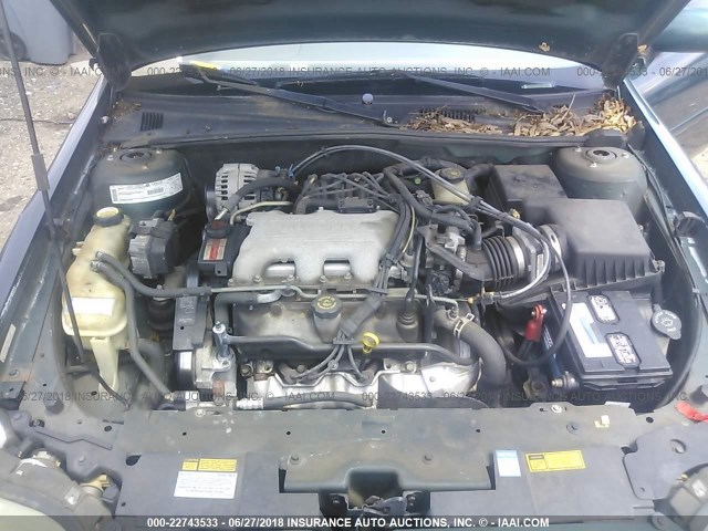 1G3NB52M0X6332038 - 1999 OLDSMOBILE CUTLASS GL 绿色 照片 10