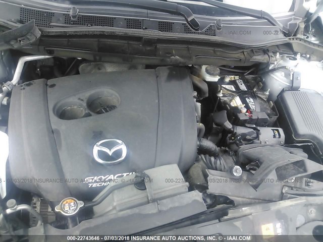 JM3KE2BE3G0643099 - 2016 MAZDA CX-5 SPORT SILVER photo 10