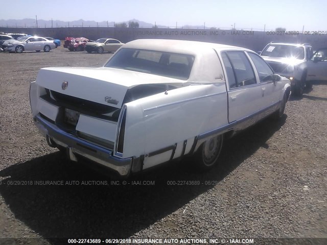 1G6DW5272PR730508 - 1993 CADILLAC FLEETWOOD CHASSIS WHITE photo 4