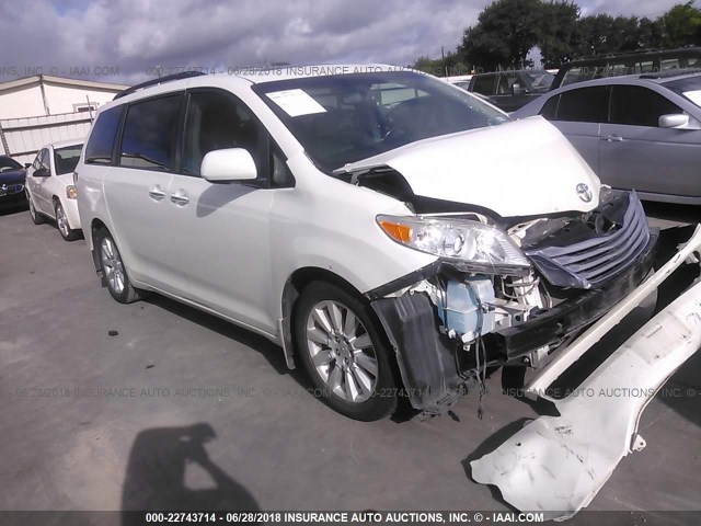 5TDYK3DC5BS149801 - 2011 TOYOTA SIENNA XLE/LIMITED WHITE photo 1