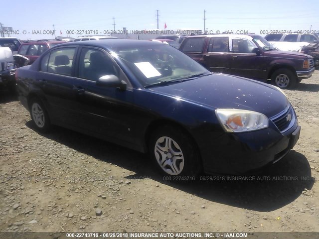 1G1ZS58F37F293710 - 2007 CHEVROLET MALIBU LS BLUE photo 1