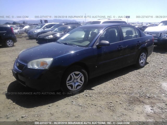 1G1ZS58F37F293710 - 2007 CHEVROLET MALIBU LS BLUE photo 2