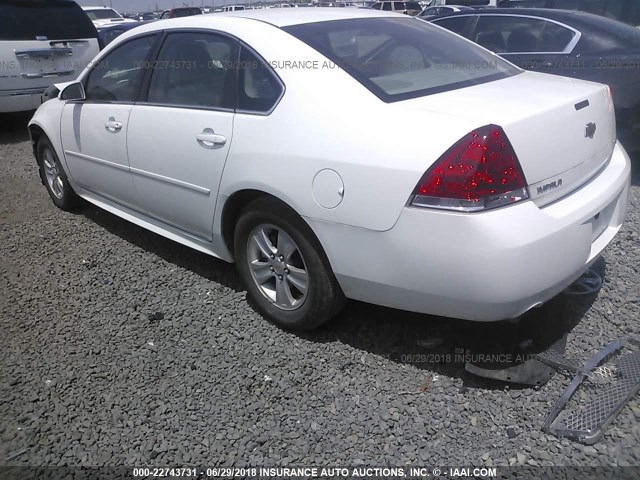 2G1WA5E39G1159730 - 2016 CHEVROLET IMPALA LIMITED LS WHITE photo 3