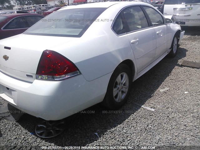 2G1WA5E39G1159730 - 2016 CHEVROLET IMPALA LIMITED LS WHITE photo 4